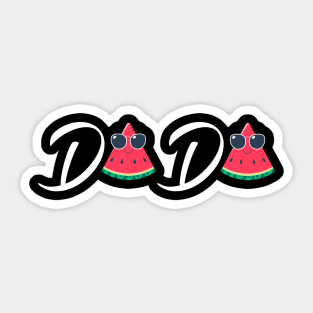 Watermelon Dada Funny Gift idea Sticker